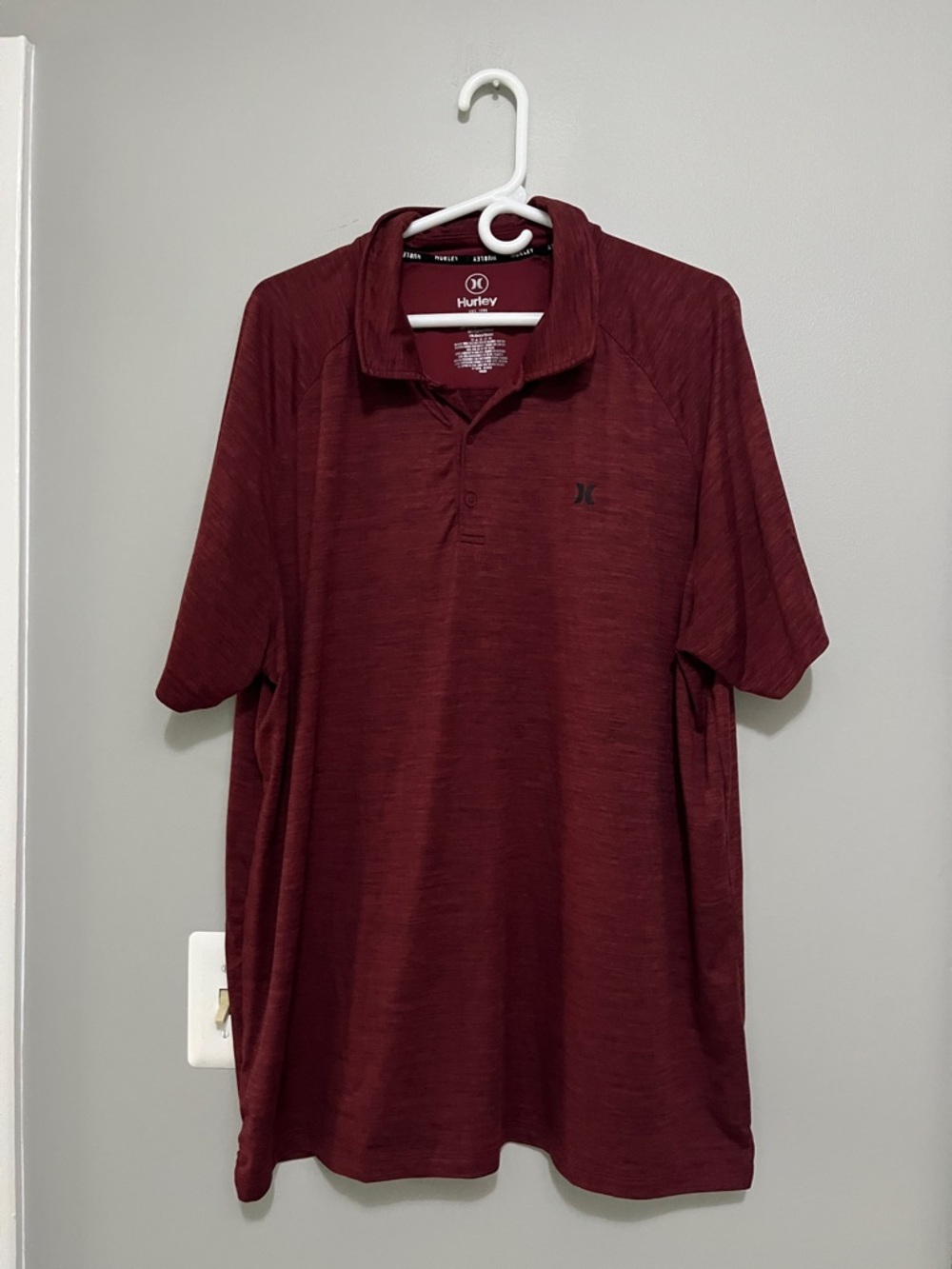 Hurley Men’s Maroon Polo Shirt